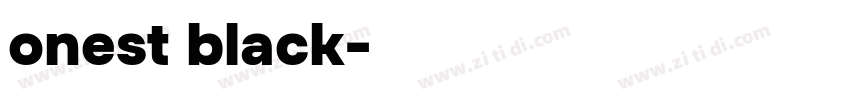 onest black字体转换